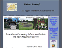 Tablet Screenshot of hallamborough.com